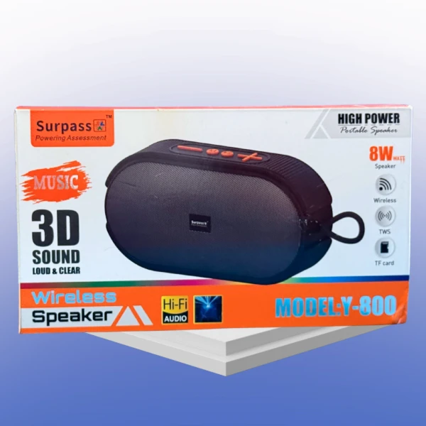 Surpass Wireless Speaker (Model: Y-800)