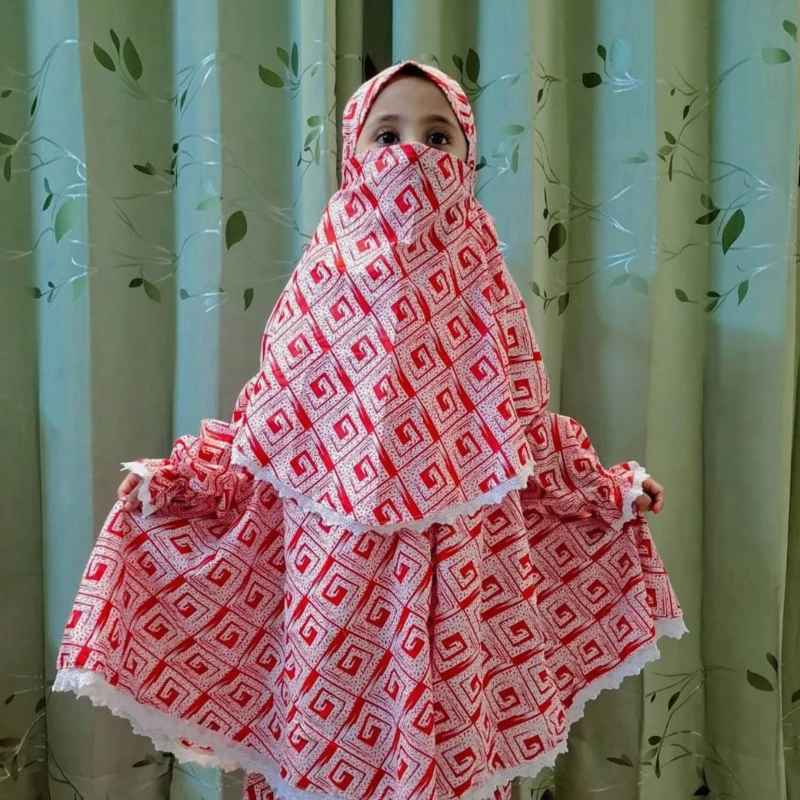 Kids Cotton Khimar Set  KCK501