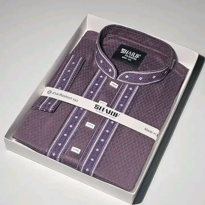 Premium Quality Ambroydary Cotton Biscos Panjabi P111