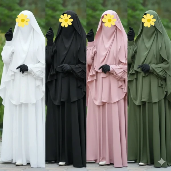 ? Cherry Fabrics Hoodie Hijab, Nose Niqab & Burkha Set