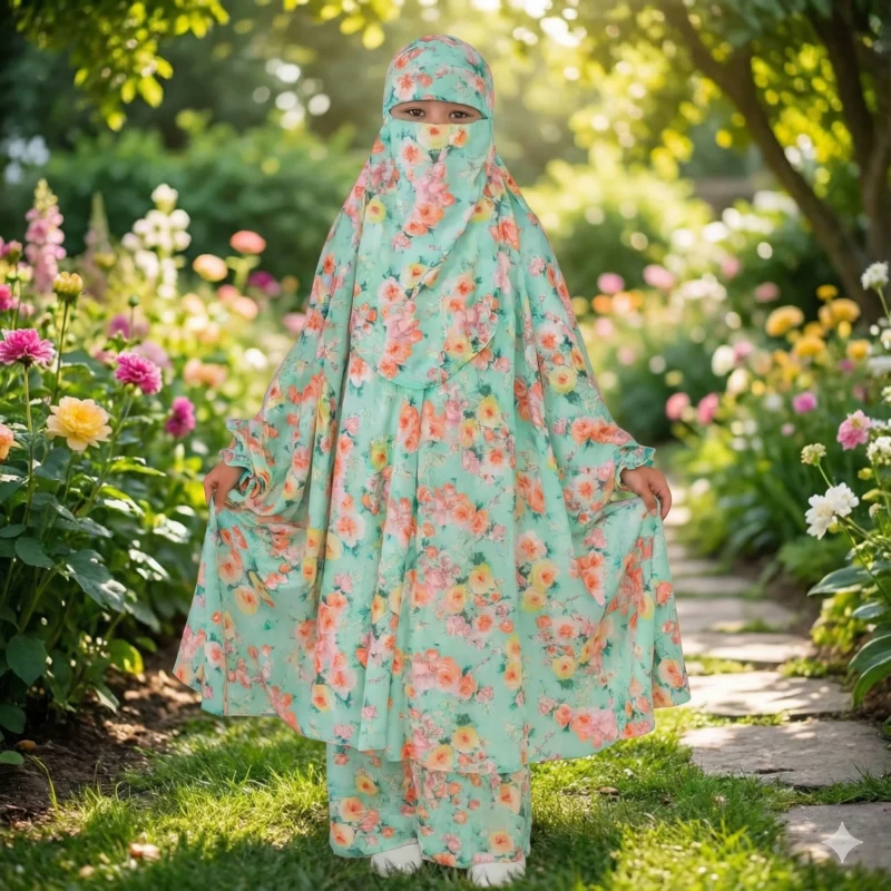 Kids alex cherry Khimar Set KCK120