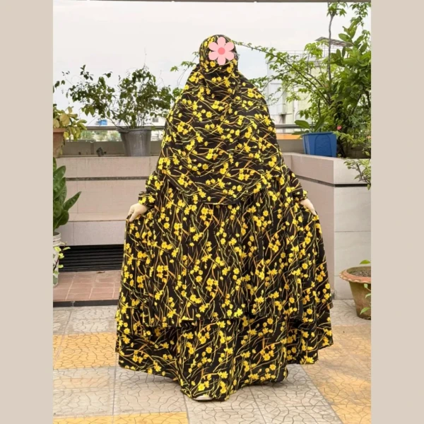 Cherry Georgette Fabric Khimar Scarf Set CG113